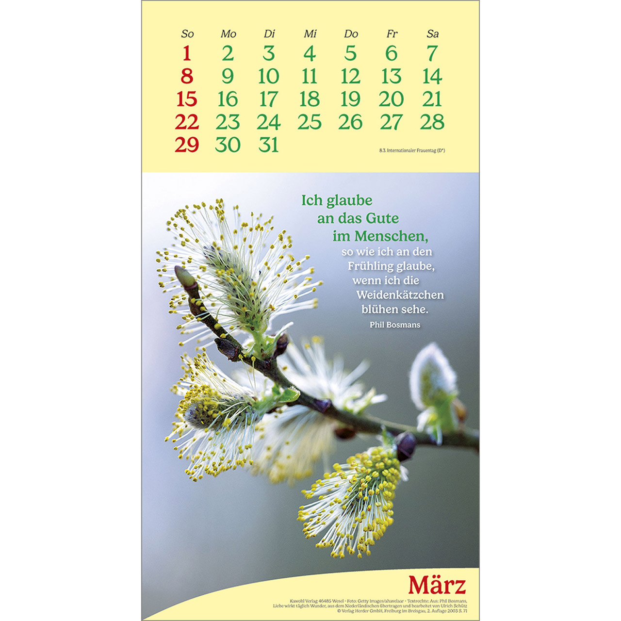 Wandkalender - Vitamine fürs Herz 2026