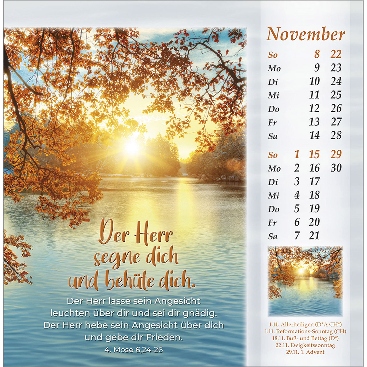 Postkartenkalender - Licht vom unerschöpften Lichte 2026