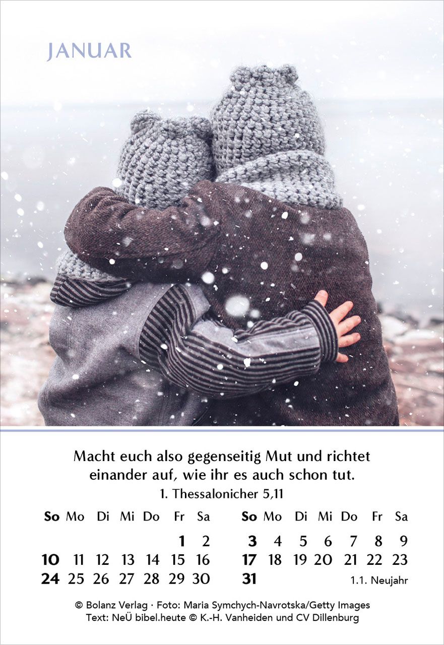 Aufstellkalender - Ein Jahr der Geborgenheit 2027
