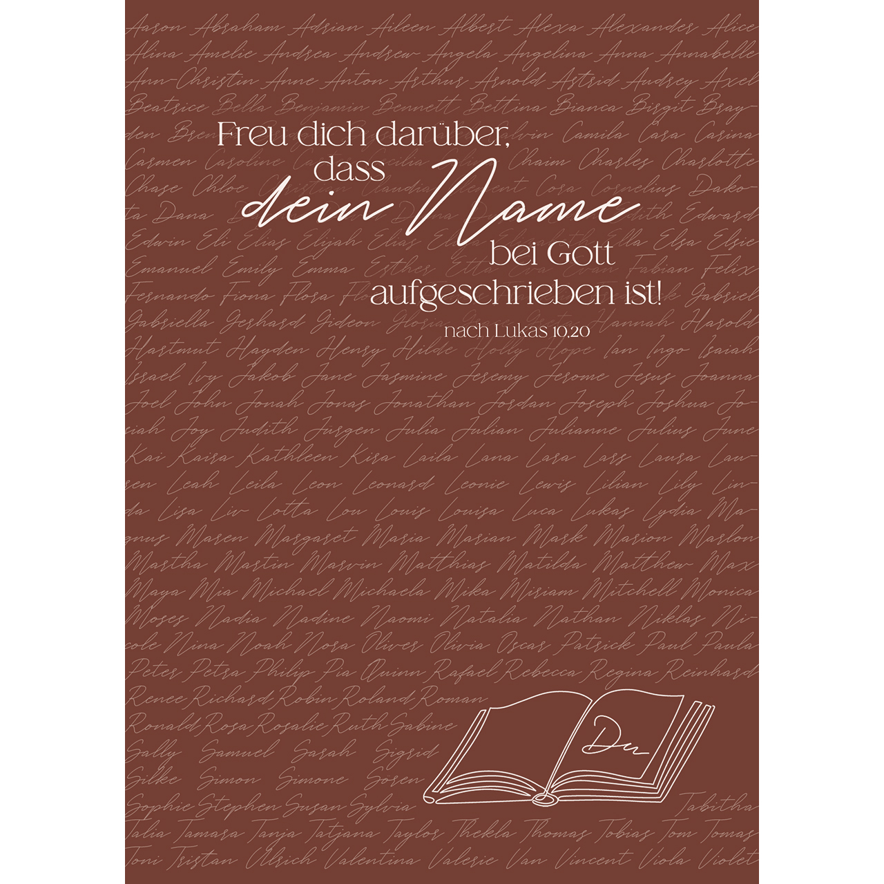 Postkarten - Freu dich darüber - Buch Namen