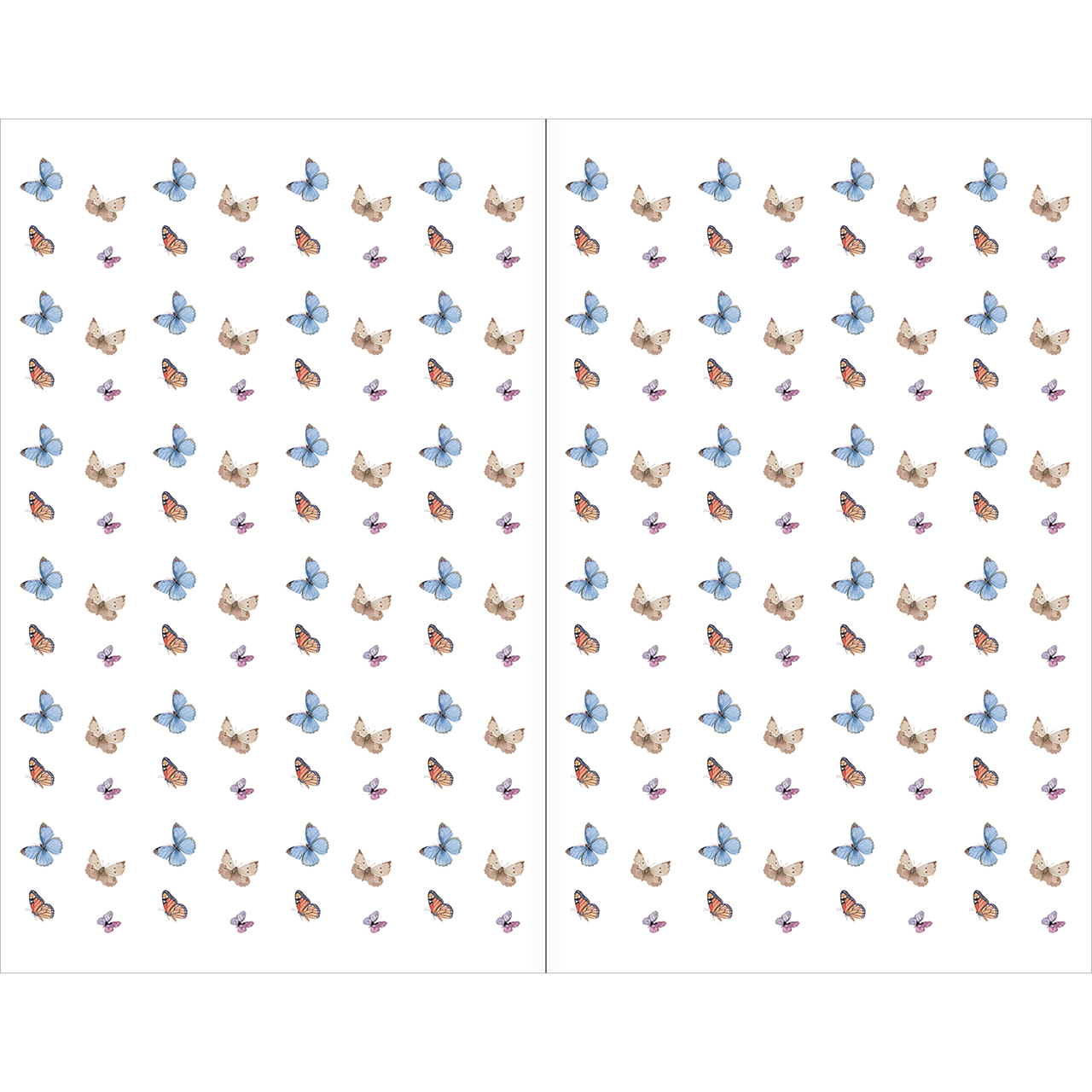 Notizbuch - Du bist ein Geschenk - Blumen Grafik Schmetterling