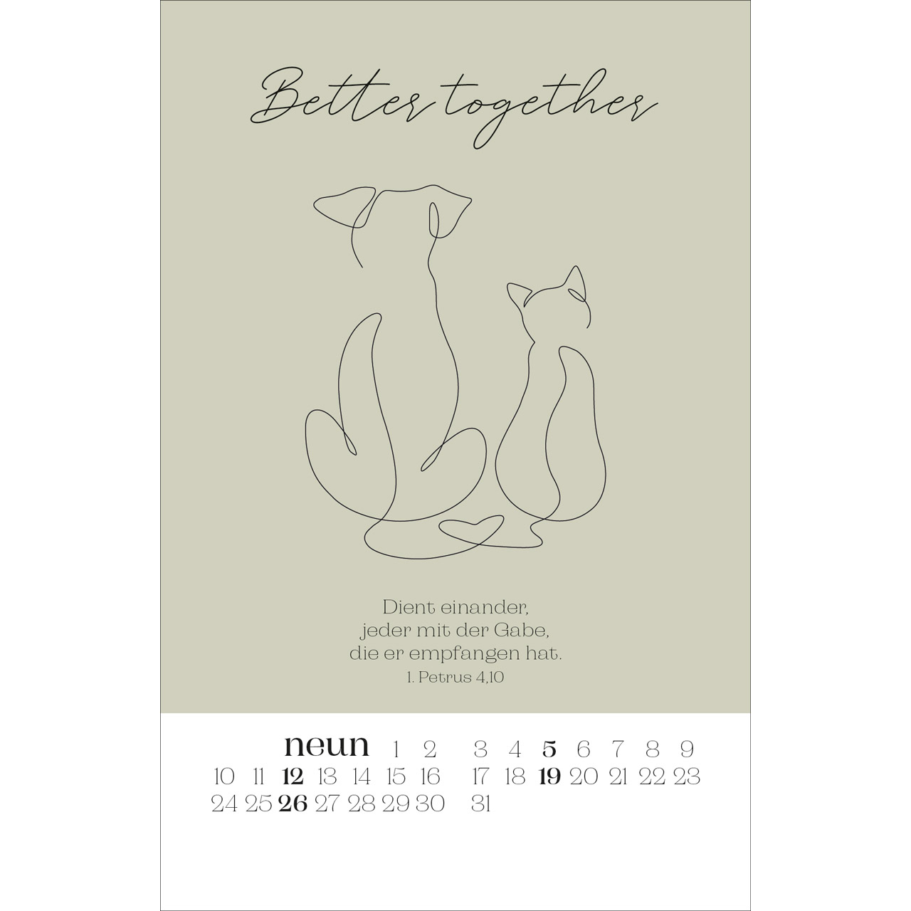 Postkartenkalender - Wonderfully made 2027