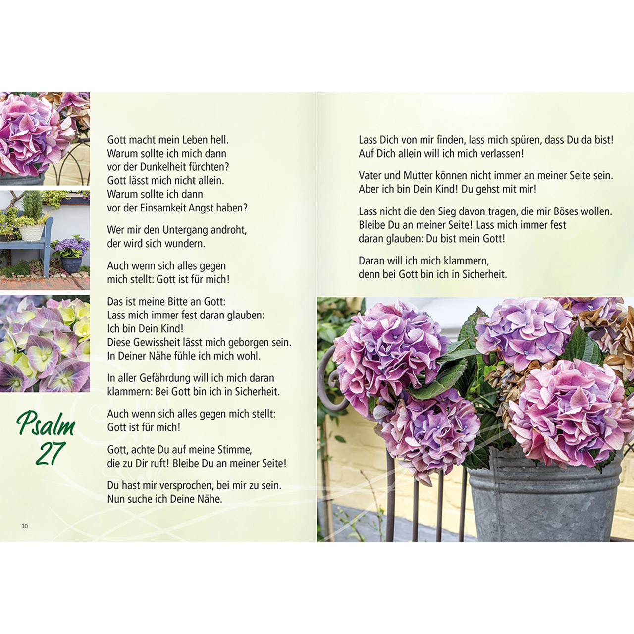 Grußheft - Grüße aus dem Garten der Psalmen - Blumen Blumenstrauß