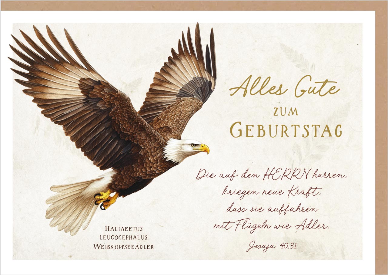 Faltkarte - Faltkarte   (Adler)