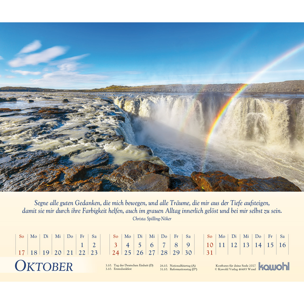 Postkartenkalender - Kostbares für deine Seele 2027