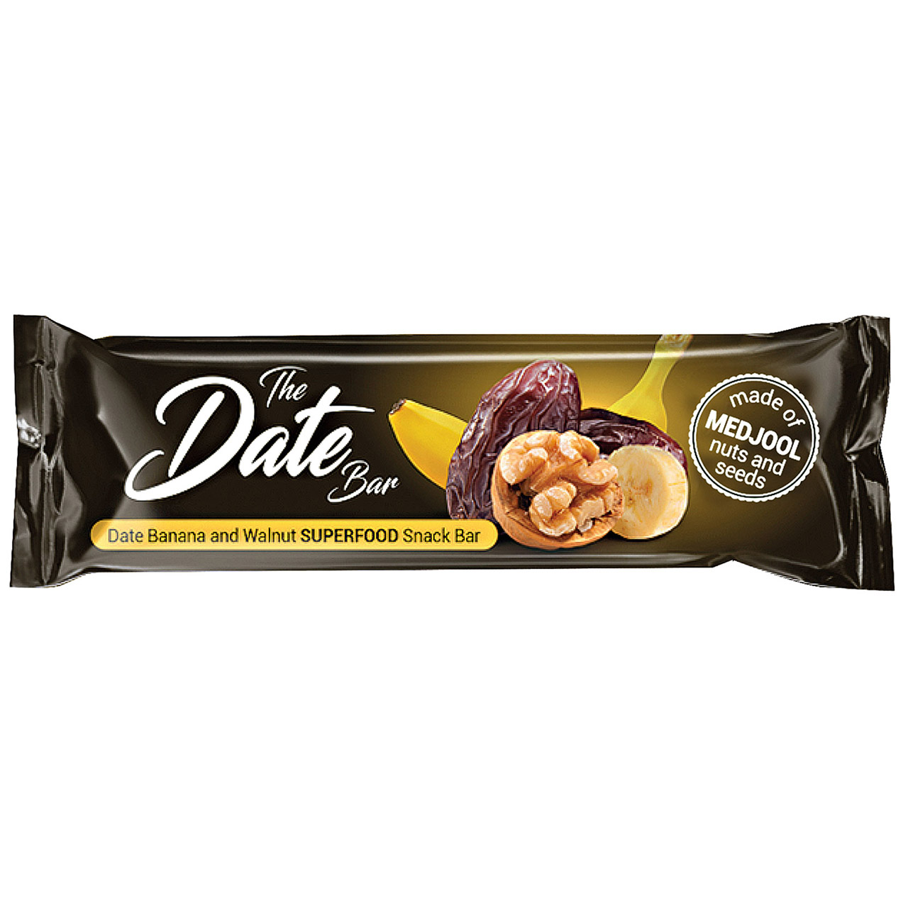 Dattelriegel Banane und Walnuss