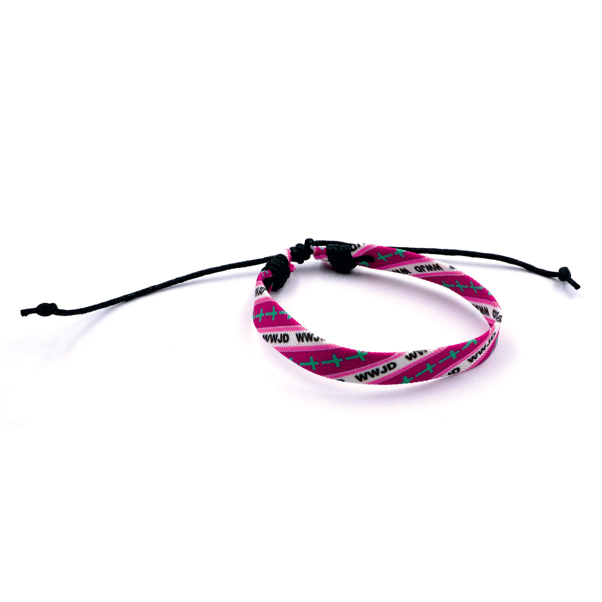 Armband - Stoffarmband W.W.J.D.