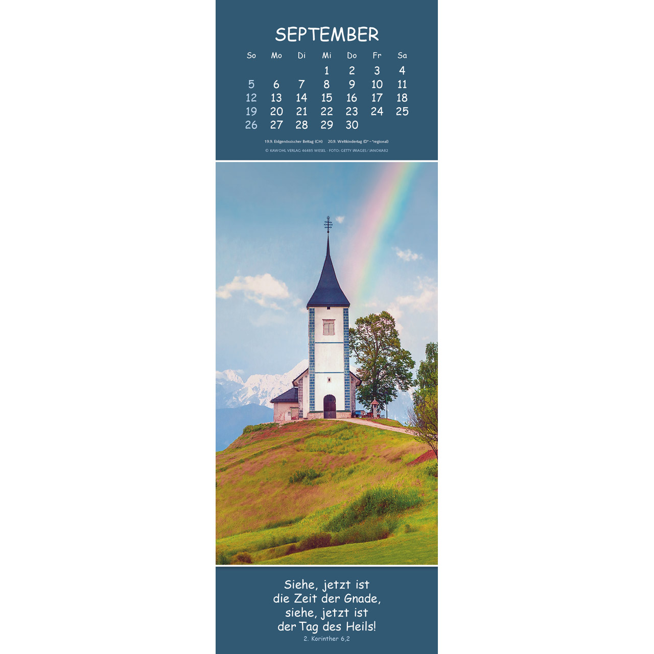 Wandkalender - Gedanken des Friedens 2027