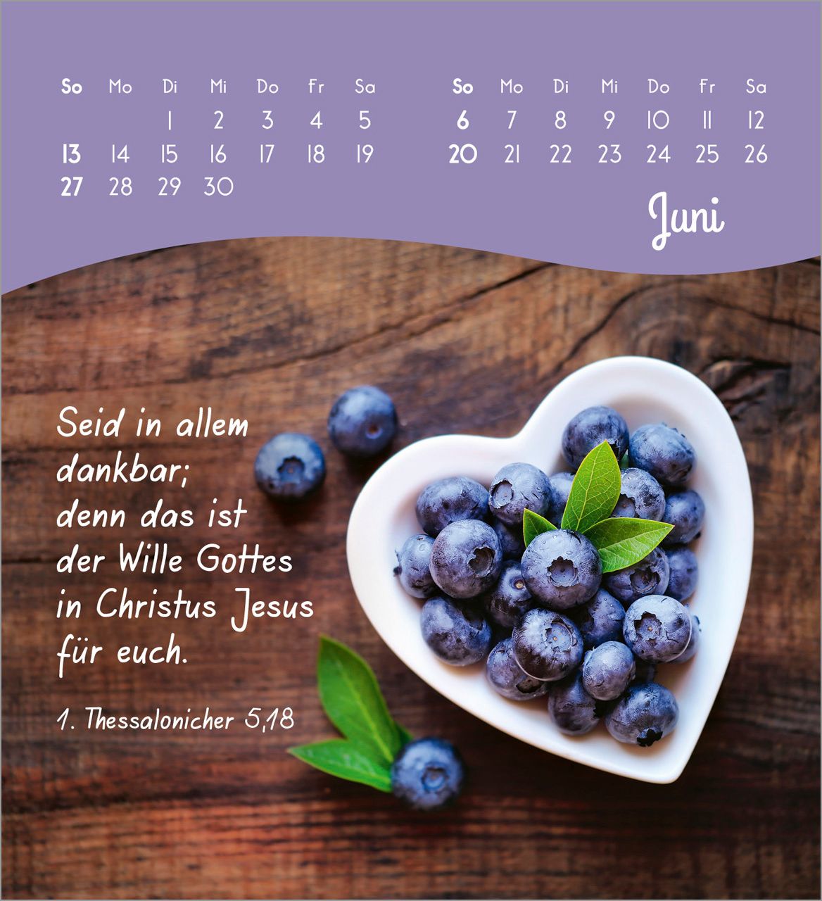 Tischkalender - Von Herzen ein glückliches Jahr 2027