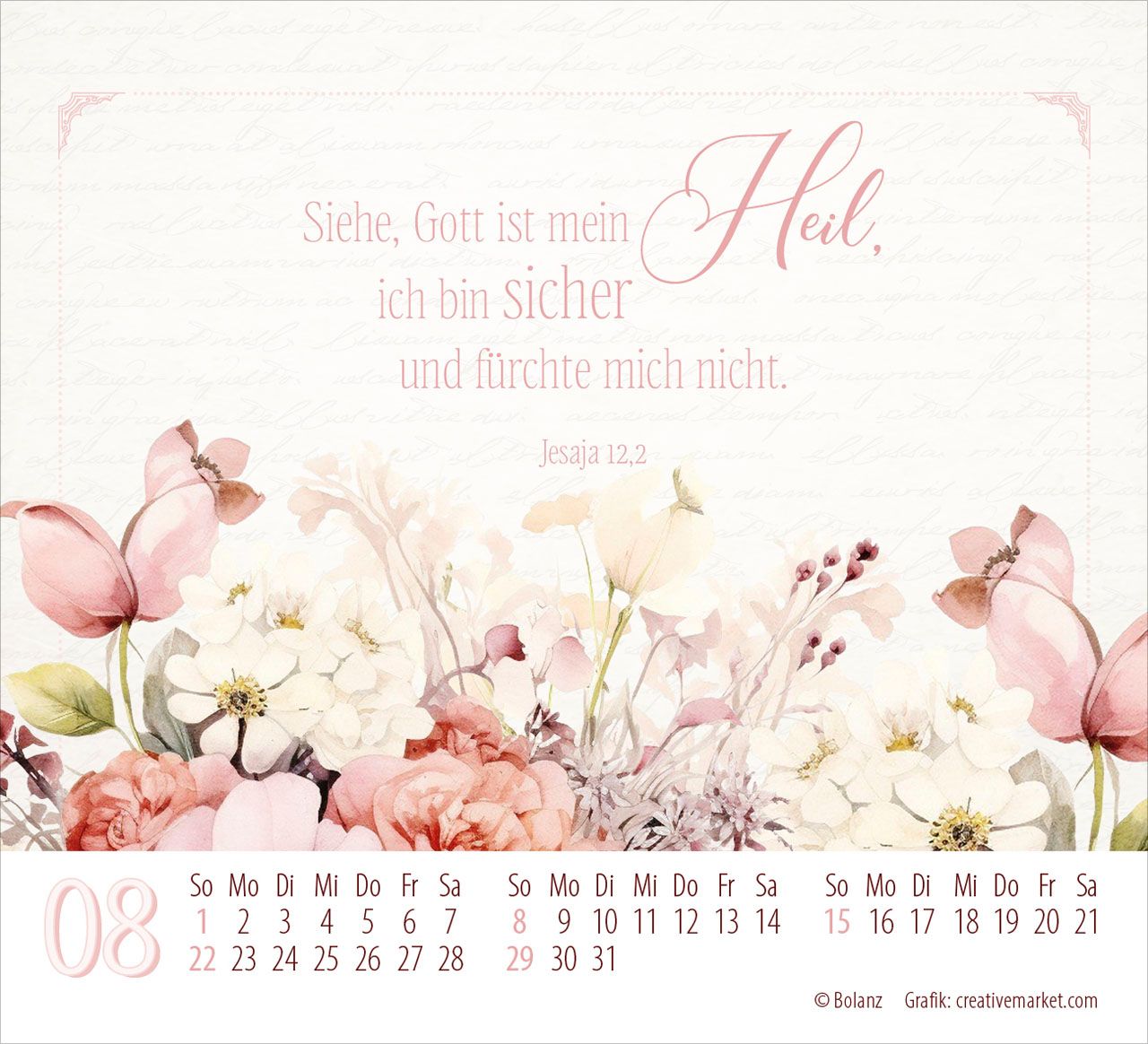 Aufstellkalender - Poesie guter Worte 2027 Minikalender