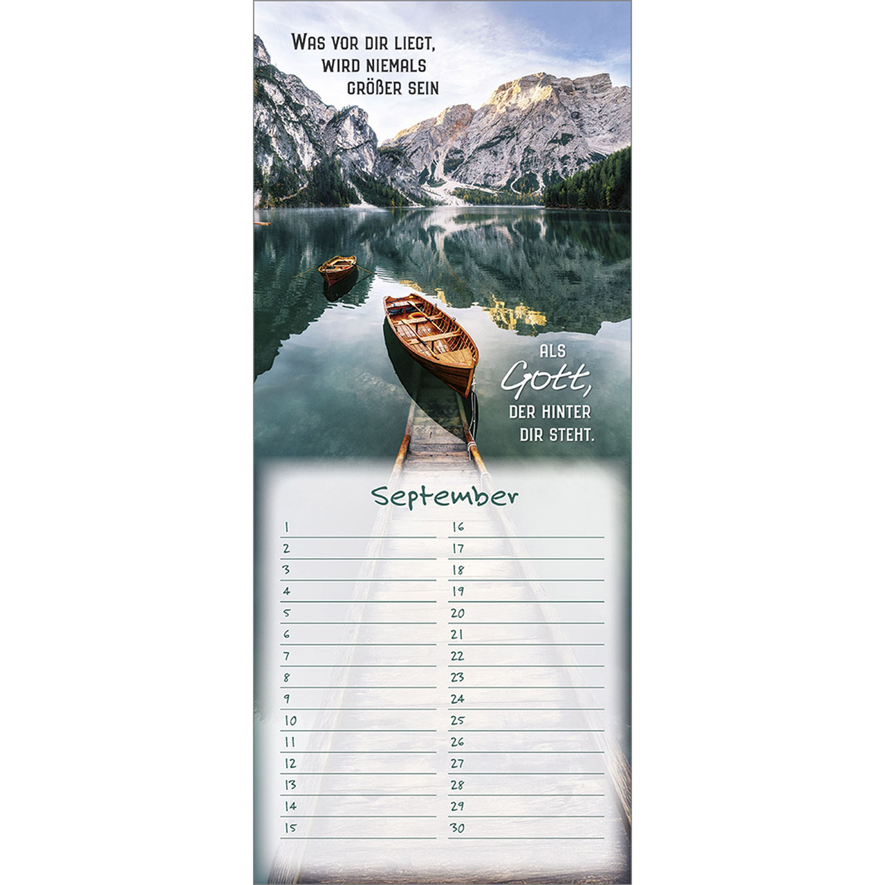 Immerwährender Kalender - Gottes Segen auf euren Wegen - Meer Segelboot