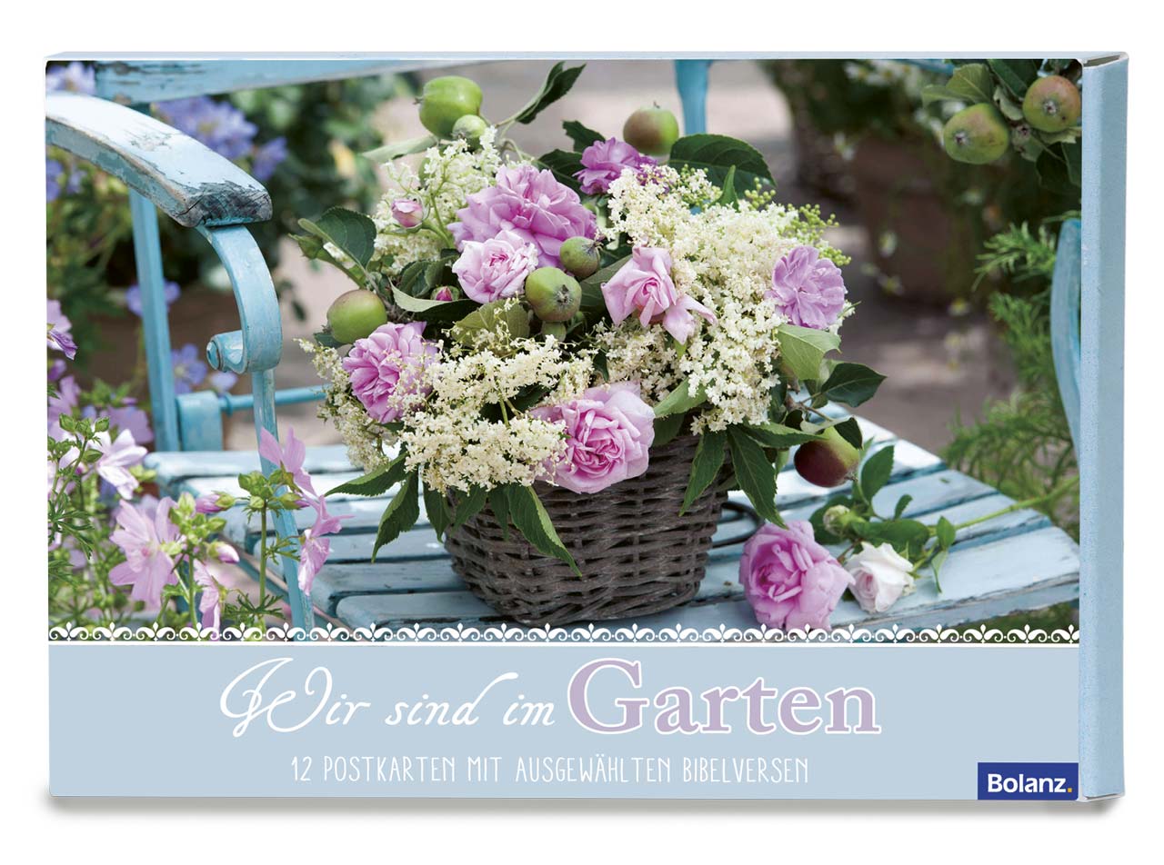 Postkarte - Postkartenbox 'Wir sind im Garten'