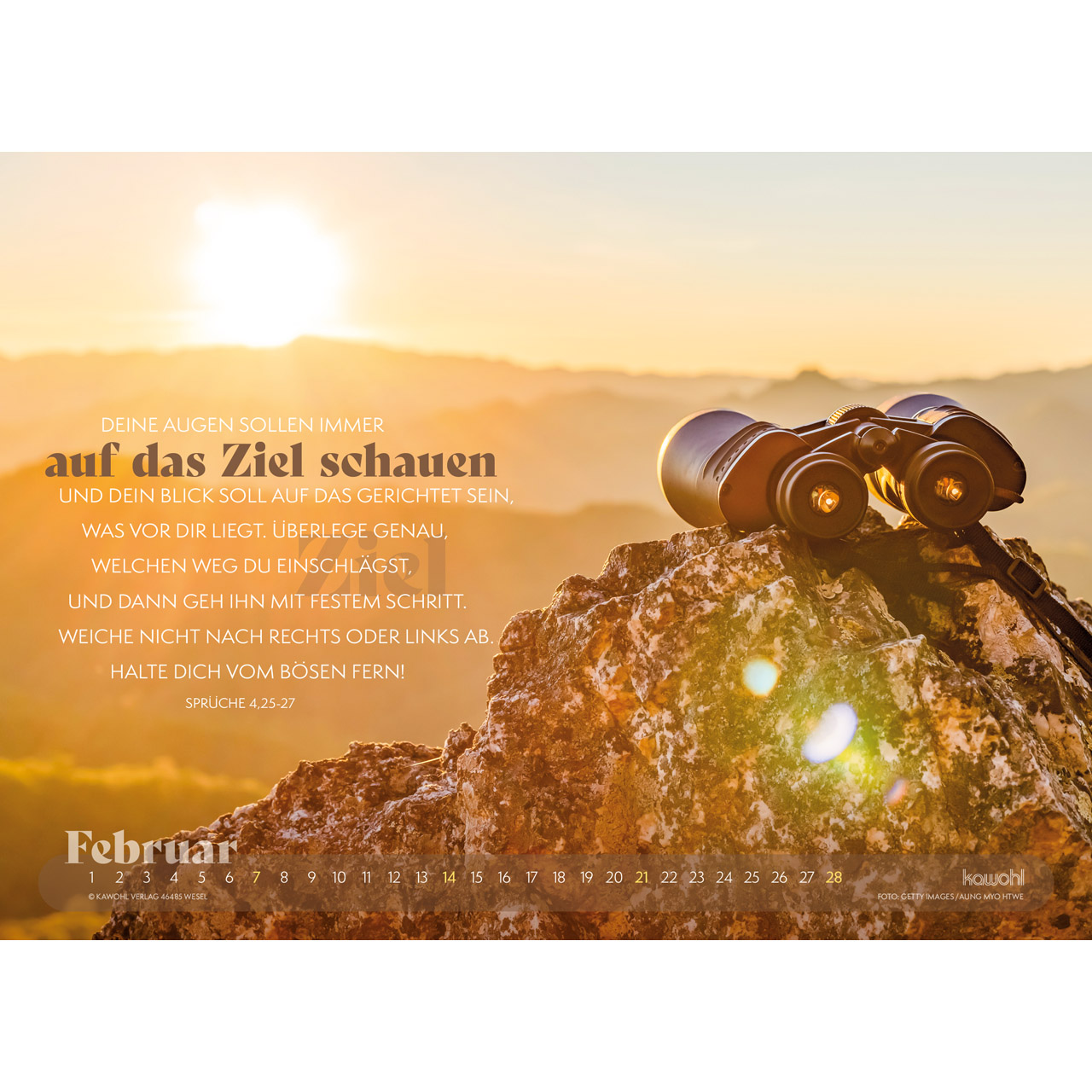 Wandkalender - Abenteuer - Unterwegs mit Gott 2027