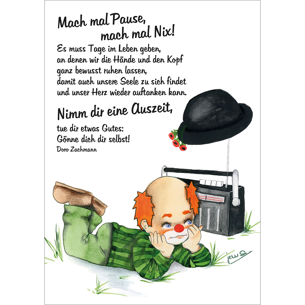 Postkarten-Buch - Licht und Liebe für dich! - Clown