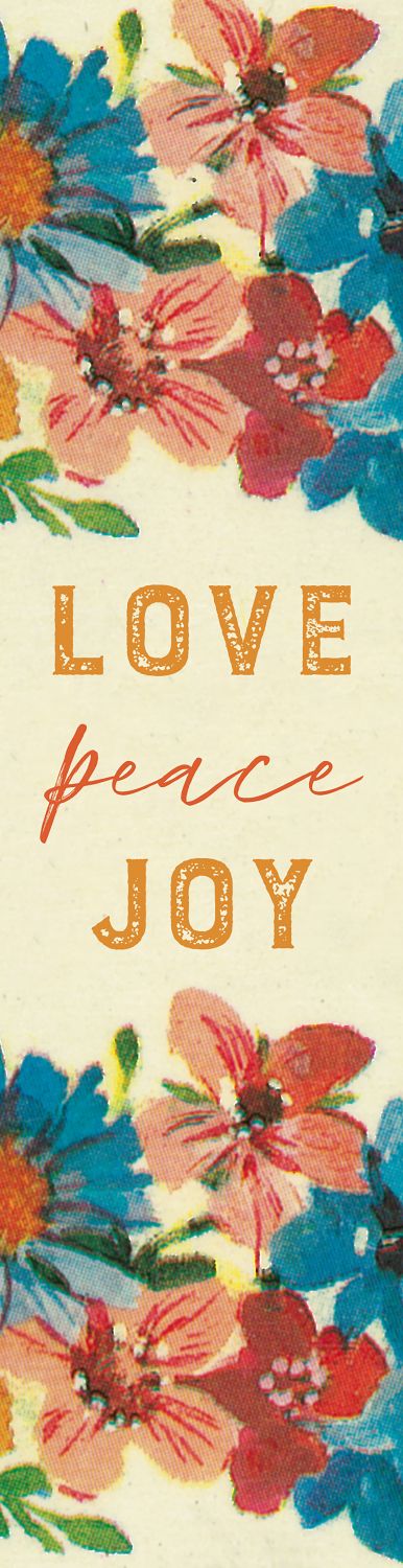 Lesezeichen - Lesezeichen 'Love Peace Joy'