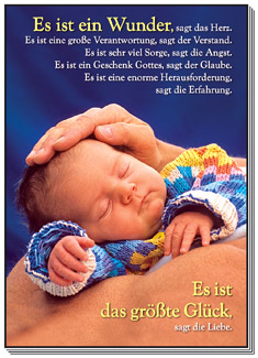 Es ist ein Wunder, Poster - Es ist ein Wunder, - schlafendes Baby Hand