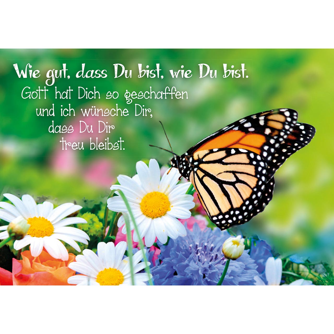 Wie gut, dass Du bist, wie Du bist.