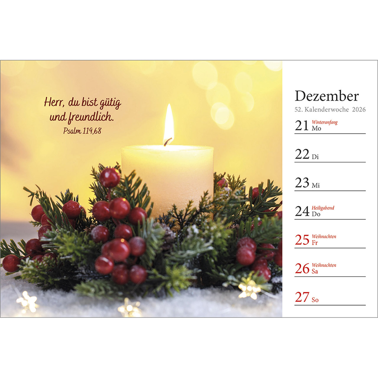 Tischkalender - In deine Hand stell ich den Tag 2026