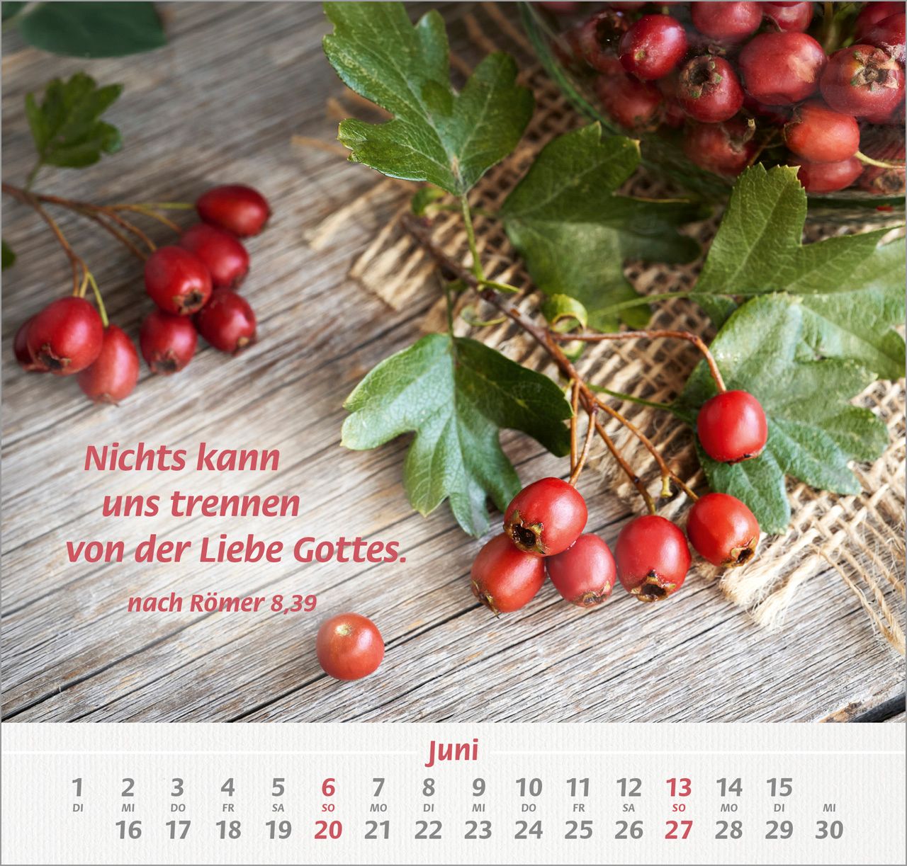 Wandkalender - Denn du bist bei mir 2027 Wandkalender