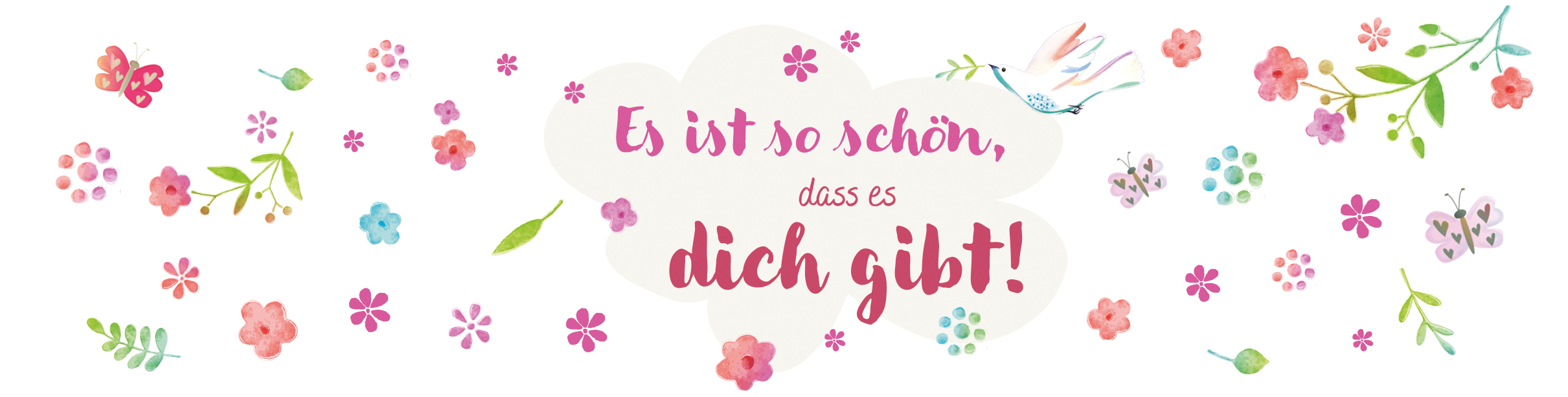 Teelichthalter - Glaswindlicht "Es ist so schön, dass es dich gibt"