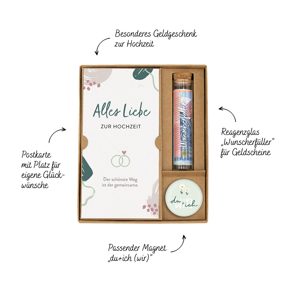 Geschenkverpackung - Geldgeschenk-Set Zu eurer Hochzeit