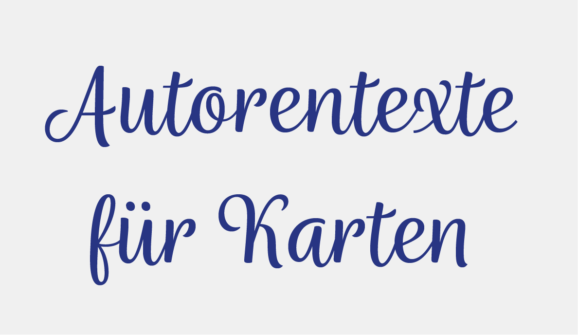 Autorentexte für Karten
