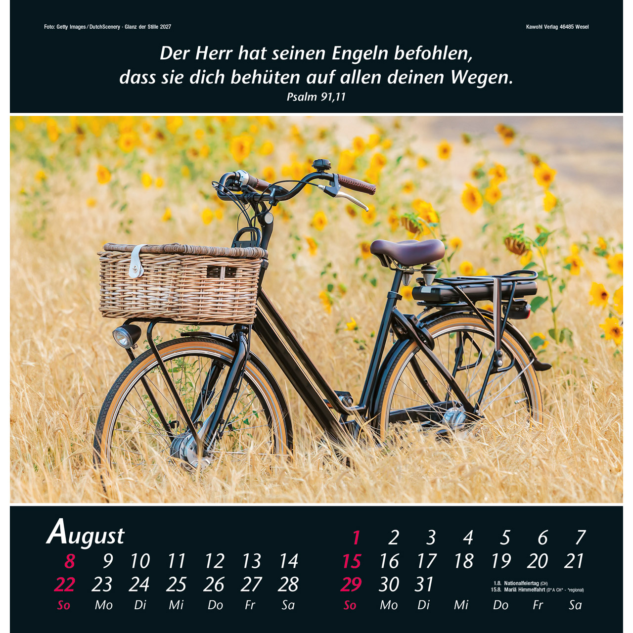Wandkalender - Glanz der Stille 2027