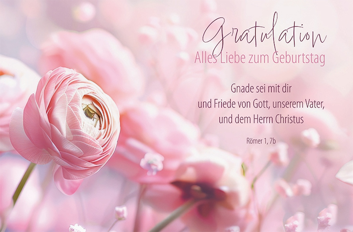 Faltkarte 'Gratulation - Alles Liebe zum Geburtstag'