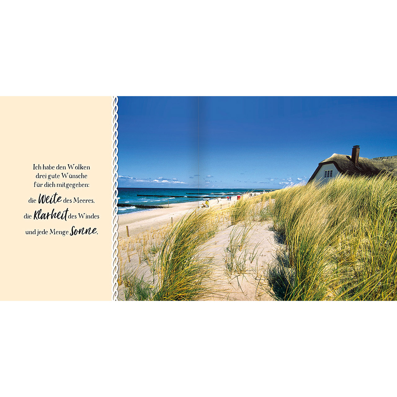 Geschenkbuch - Kleiner Segensgruß von der Küste - Leuchtturm Küste Meer