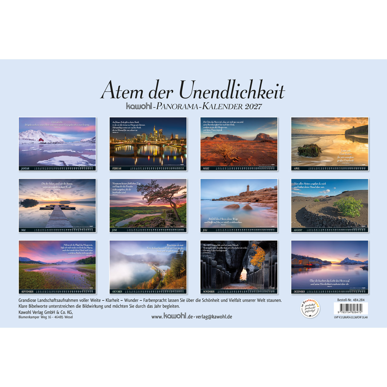 Wandkalender - Atem der Unendlichkeit 2027