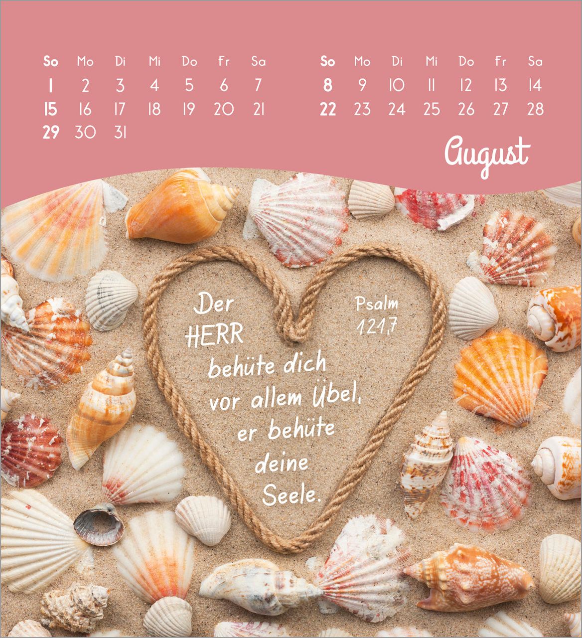 Tischkalender - Von Herzen ein glückliches Jahr 2027