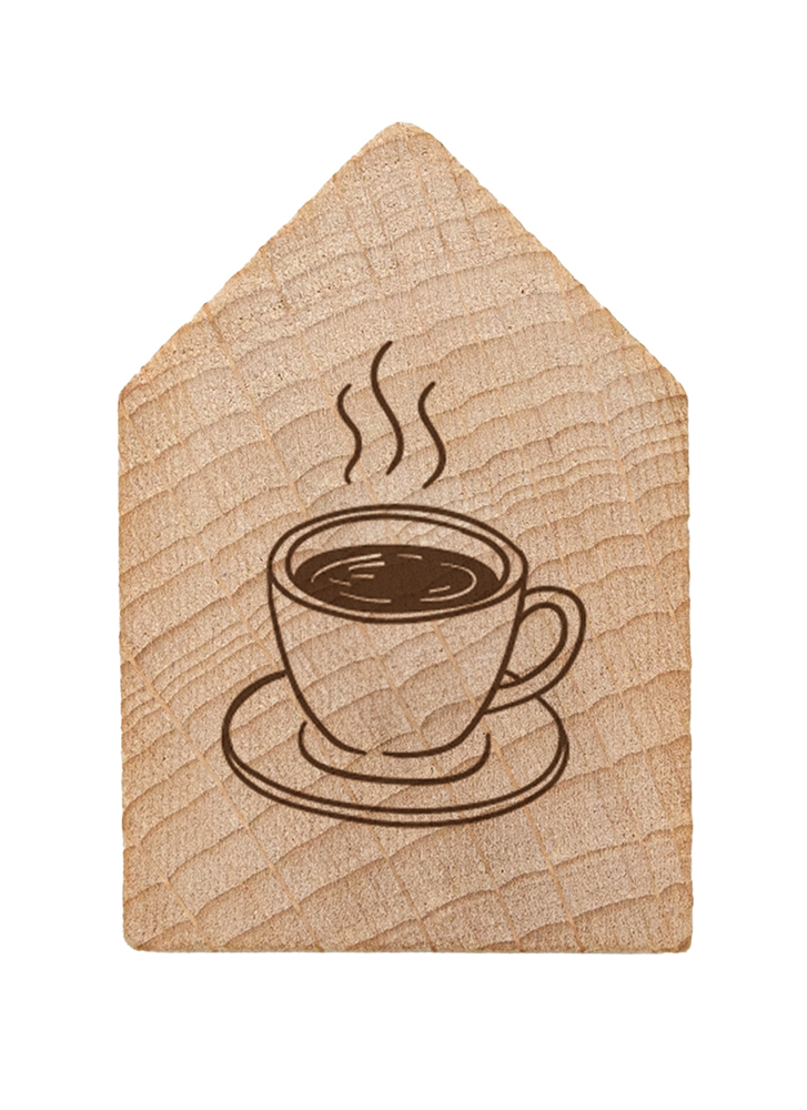 Magnet - Holzhaus Magnet "Tasse"