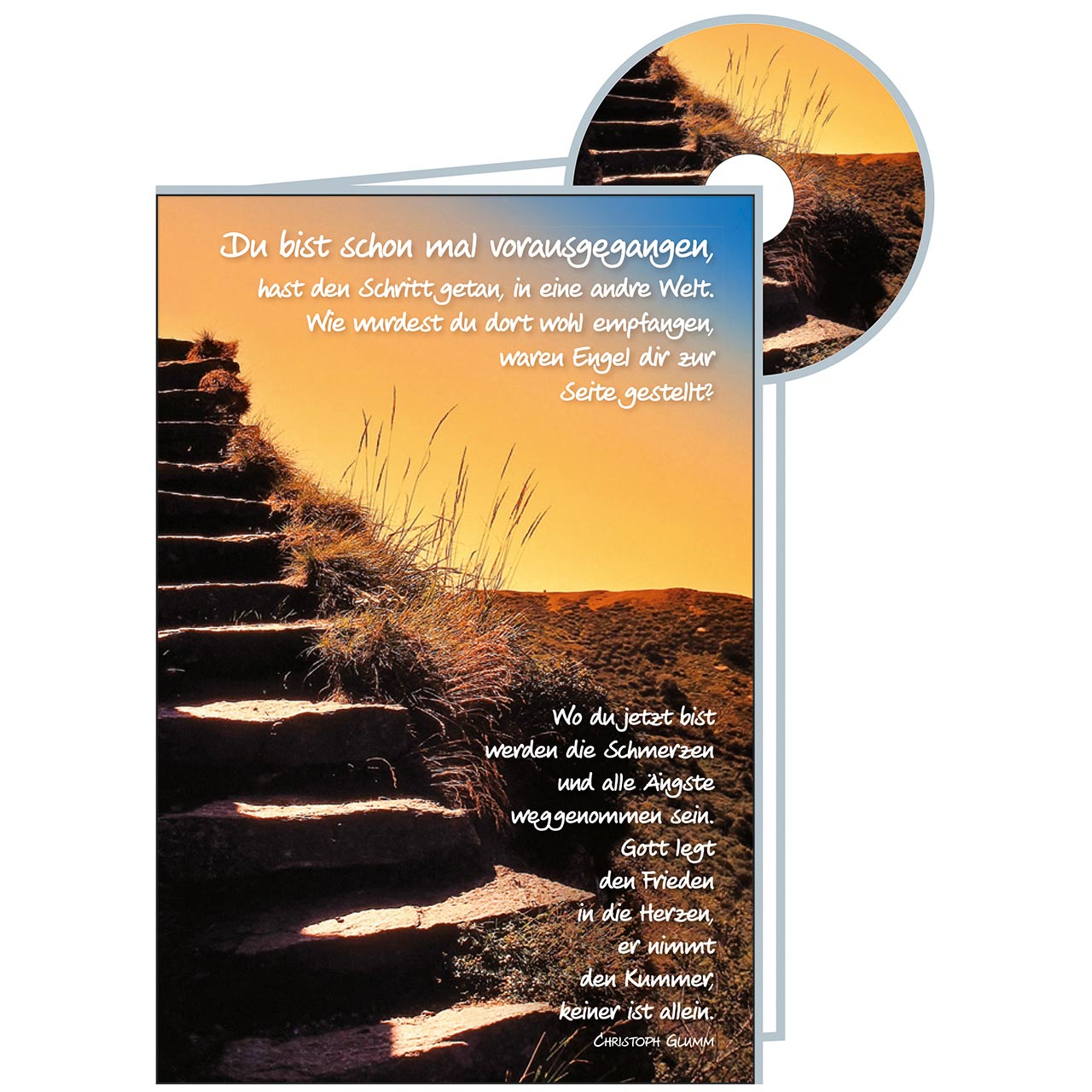 Wie wird es sein Faltkarte mit CD - Wie wird es sein - Treppe Stufen