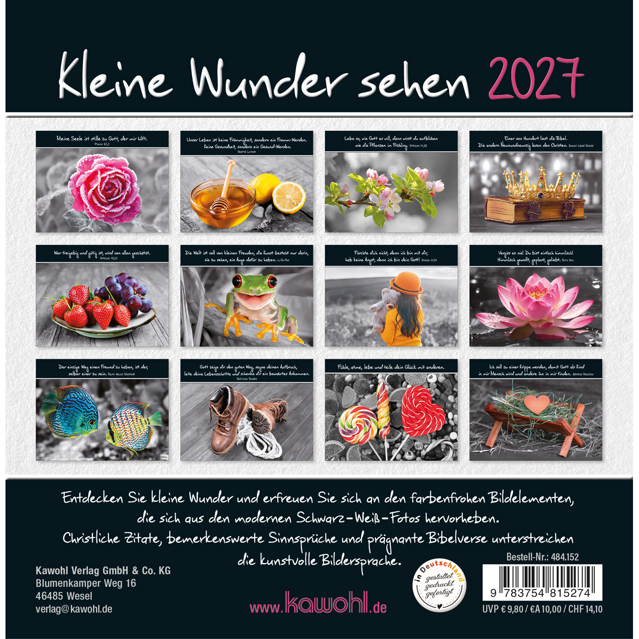 Postkartenkalender - Kleine Wunder sehen 2027