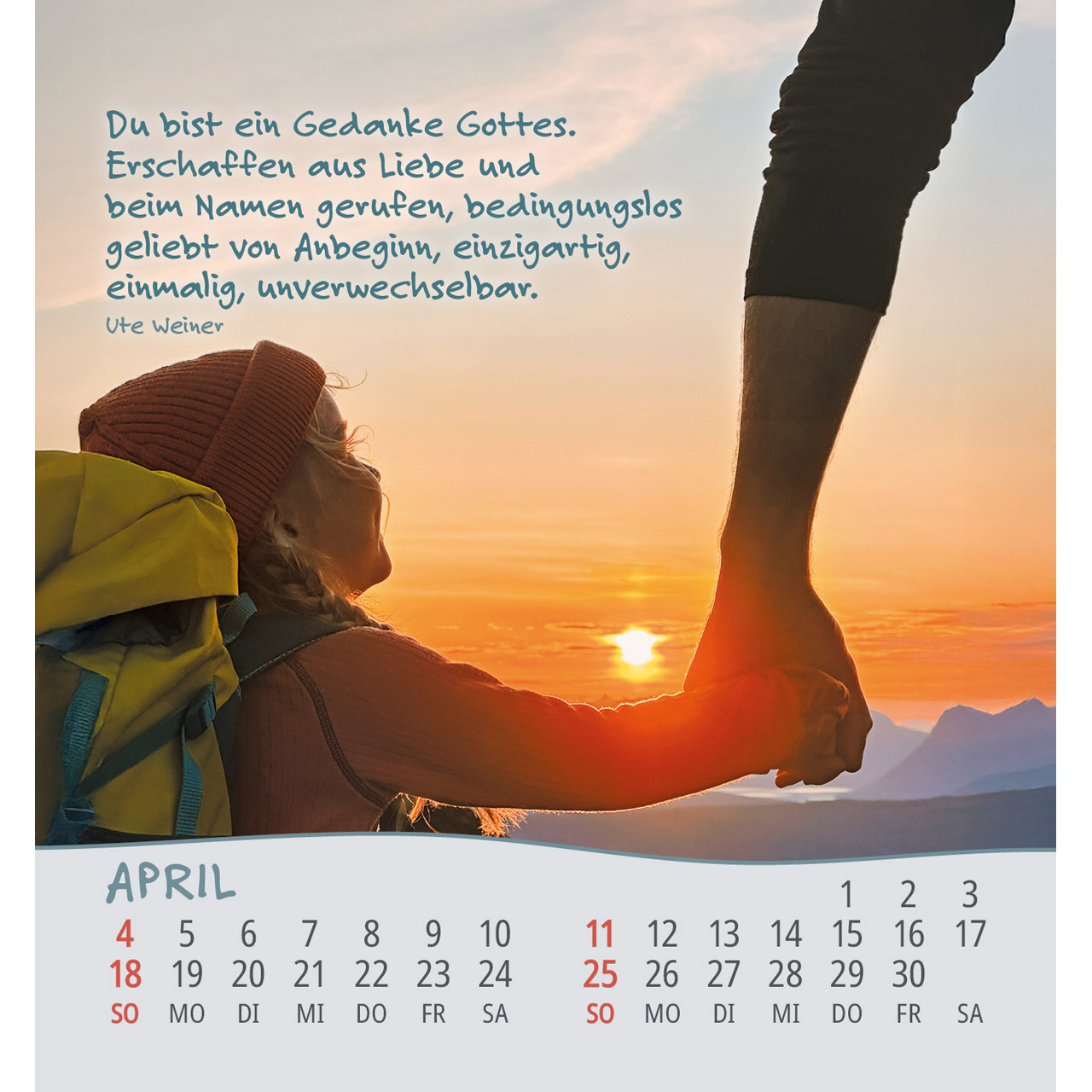 Aufstellkalender - Gott hat alle Kinder lieb 2027