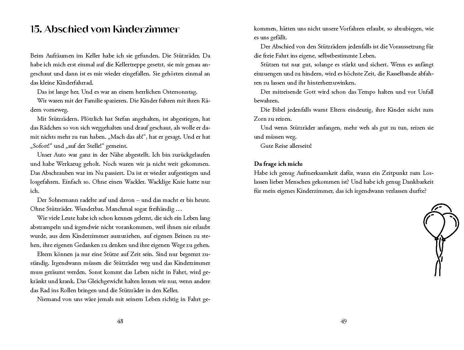Buch - Wer loslässt, hat die Hände frei - Buch Luftballon