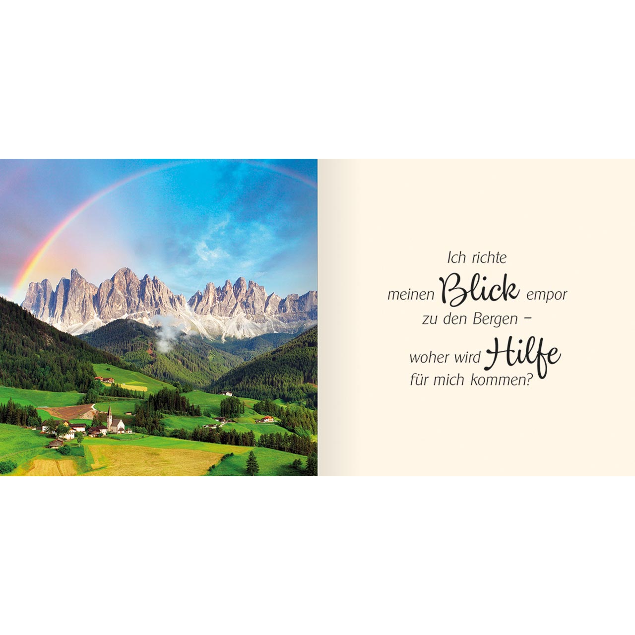 Geschenkbuch - Ich schenke dir - Psalm 121 - Blüte Schmetterling