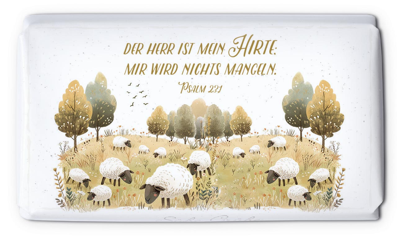 Schokolade 'Der Herr ist mein Hirte, mir wird nichts mangeln' 40 g