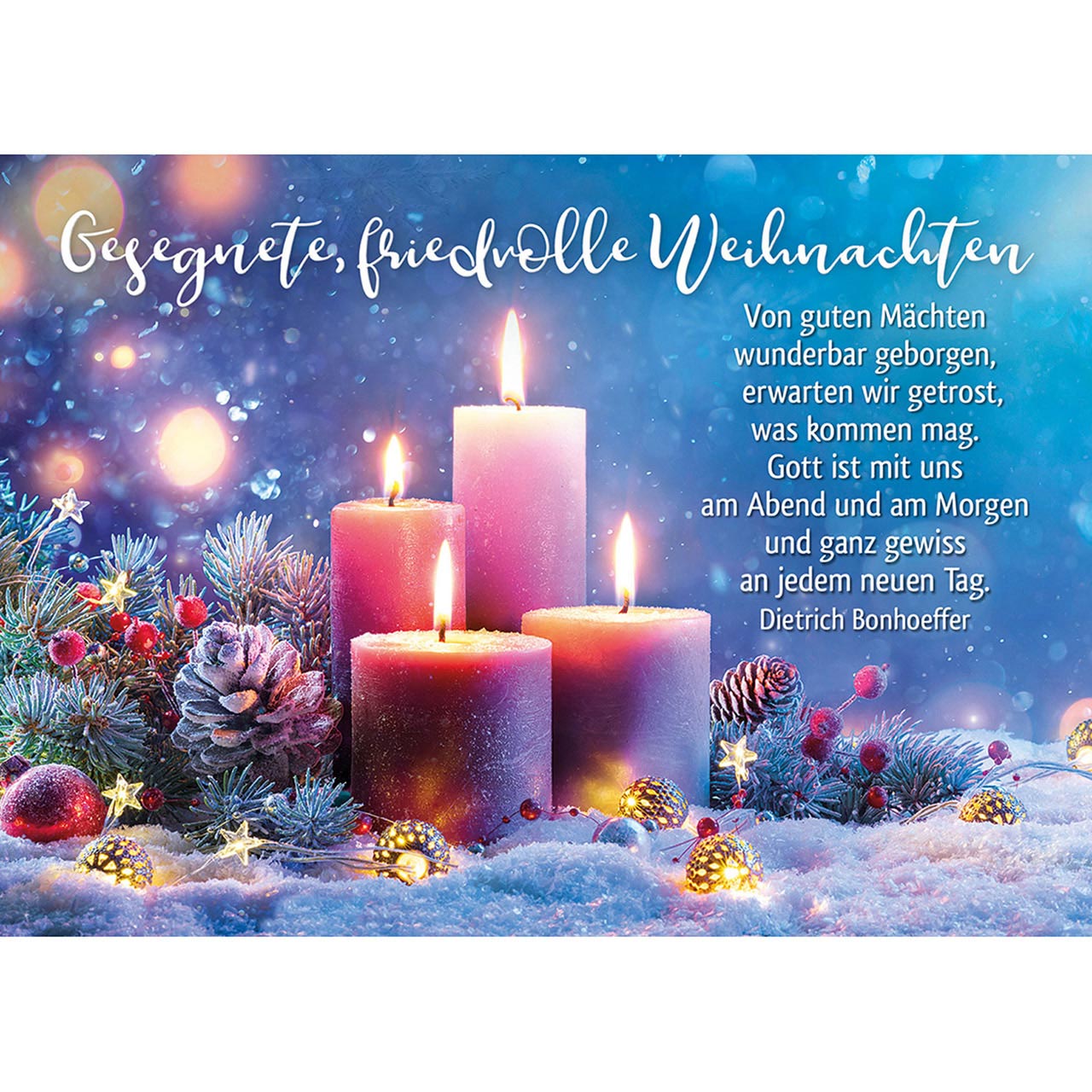 Gesegnete, friedvolle Weihnachten