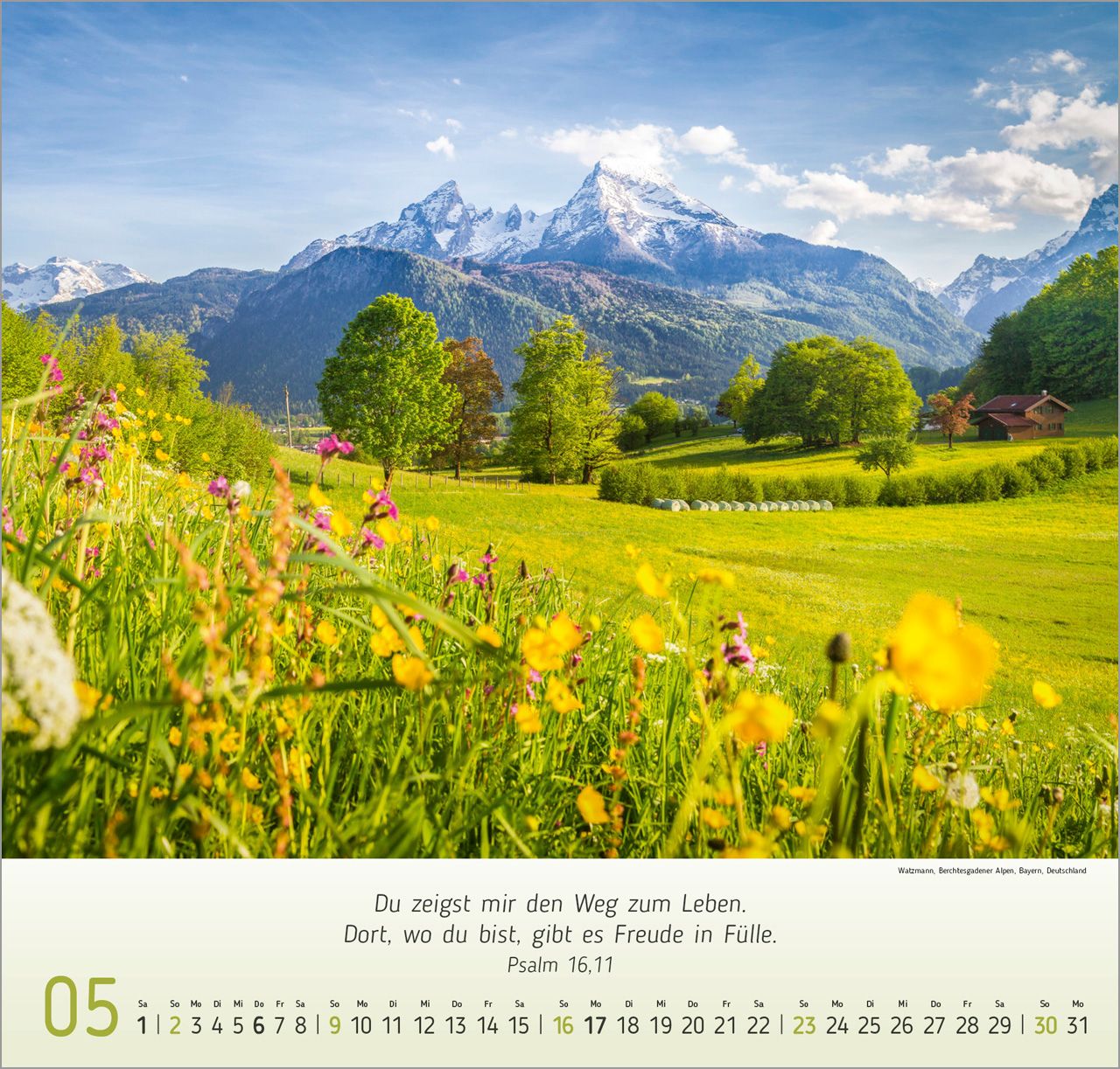 Wandkalender - Berg-Impressionen 2027 Wandkalender