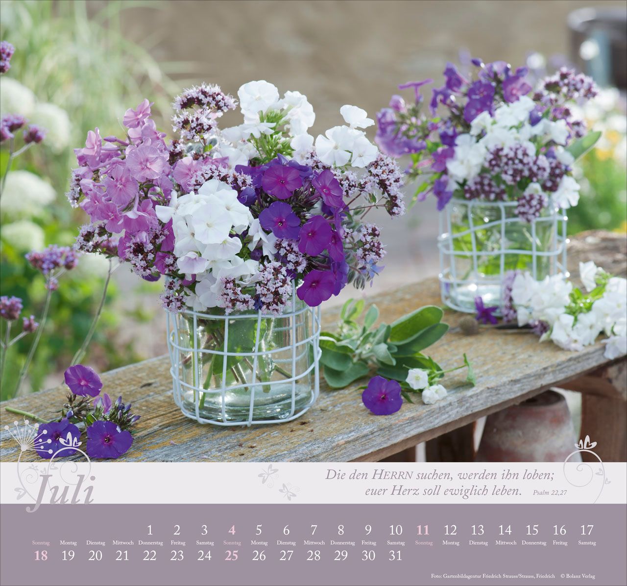 Wandkalender - Im Garten zuhause 2027 Wandkalender