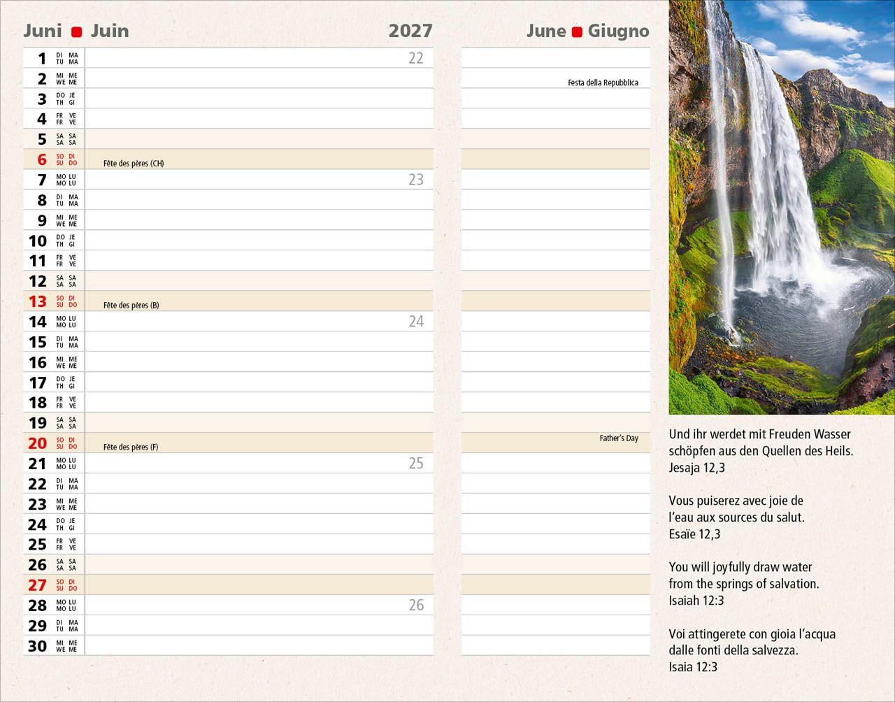 Terminkalender - Agenda 2027