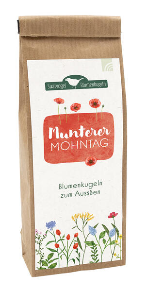 Saatgut - Blumenkugeln "Munterer Mohntag"