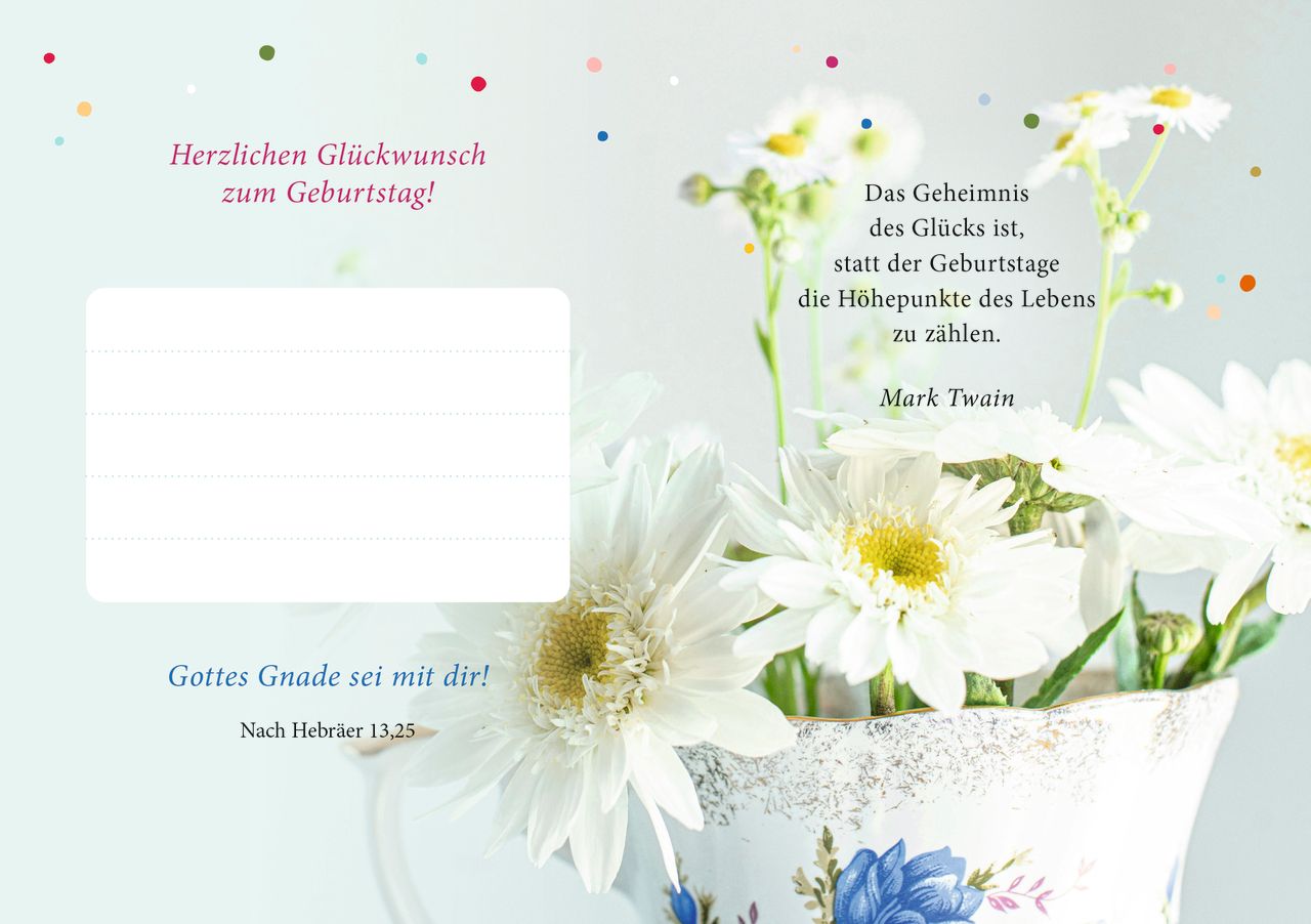 Grußheft - Segenspost zum Geburtstag