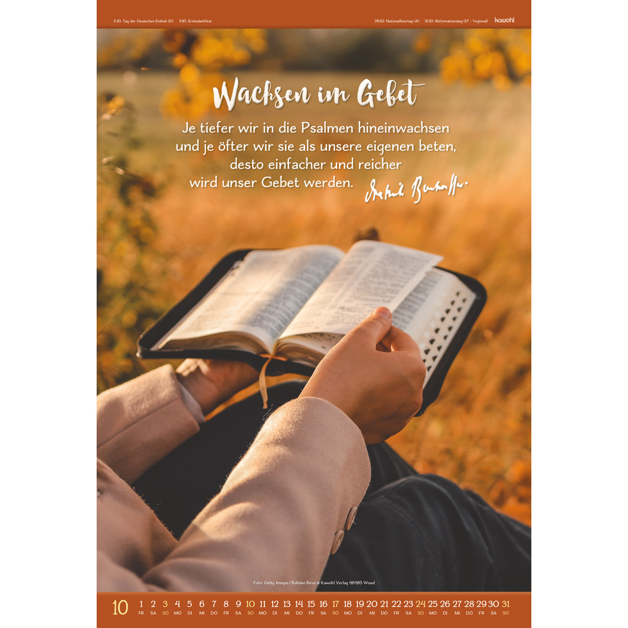 Wandkalender - Gott ist für uns 2027