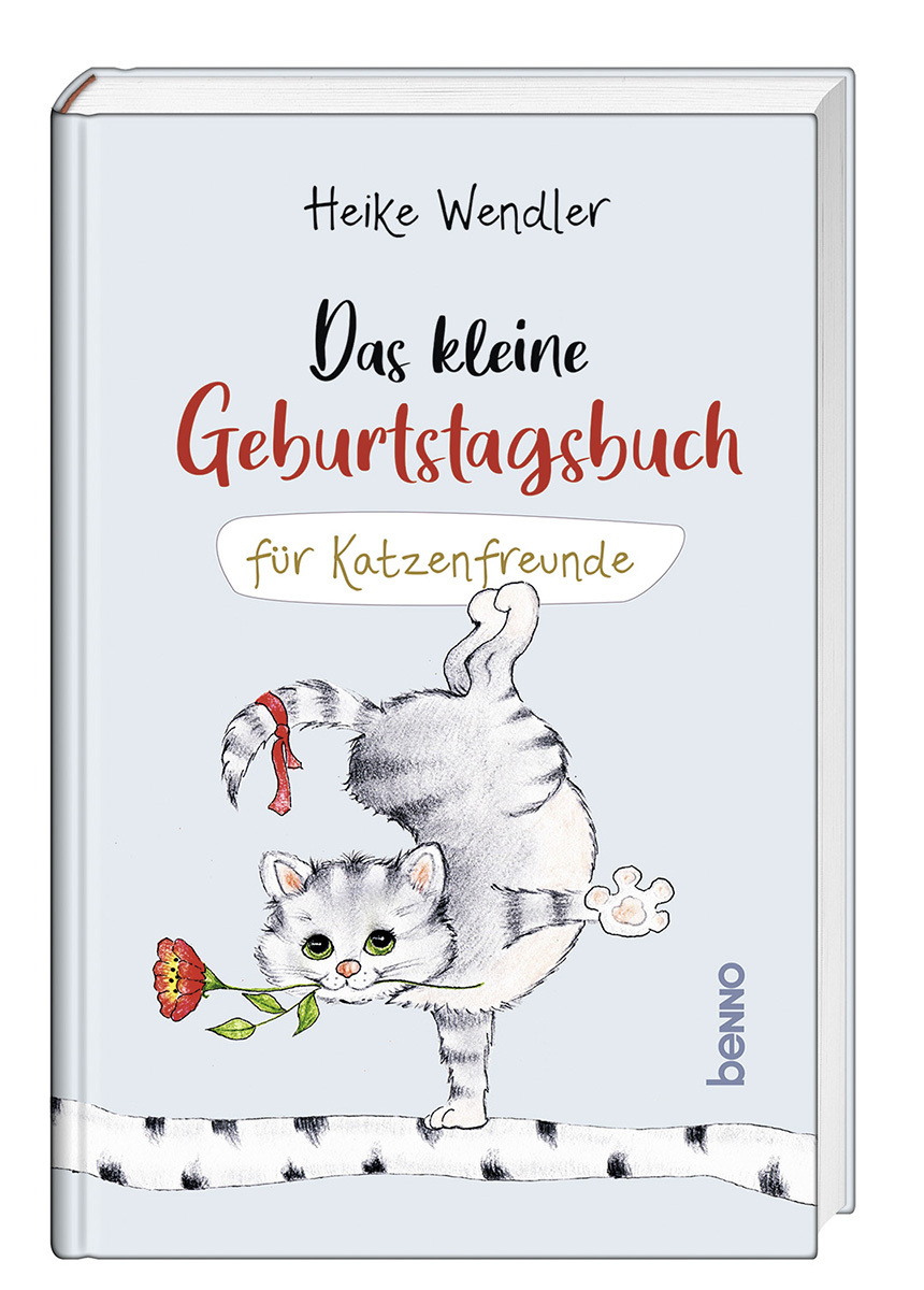 Buch - Das kleine Geburtstagsbuch für Katzenfreunde - Katze Ast Blume Band