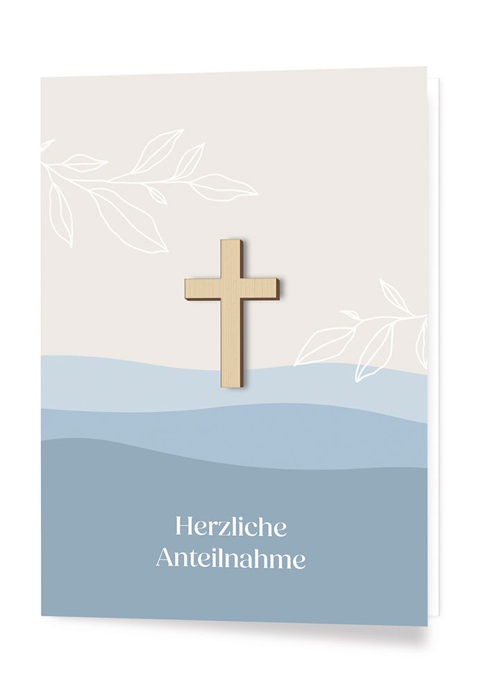 Faltkarte - Herzliche Anteilnahme