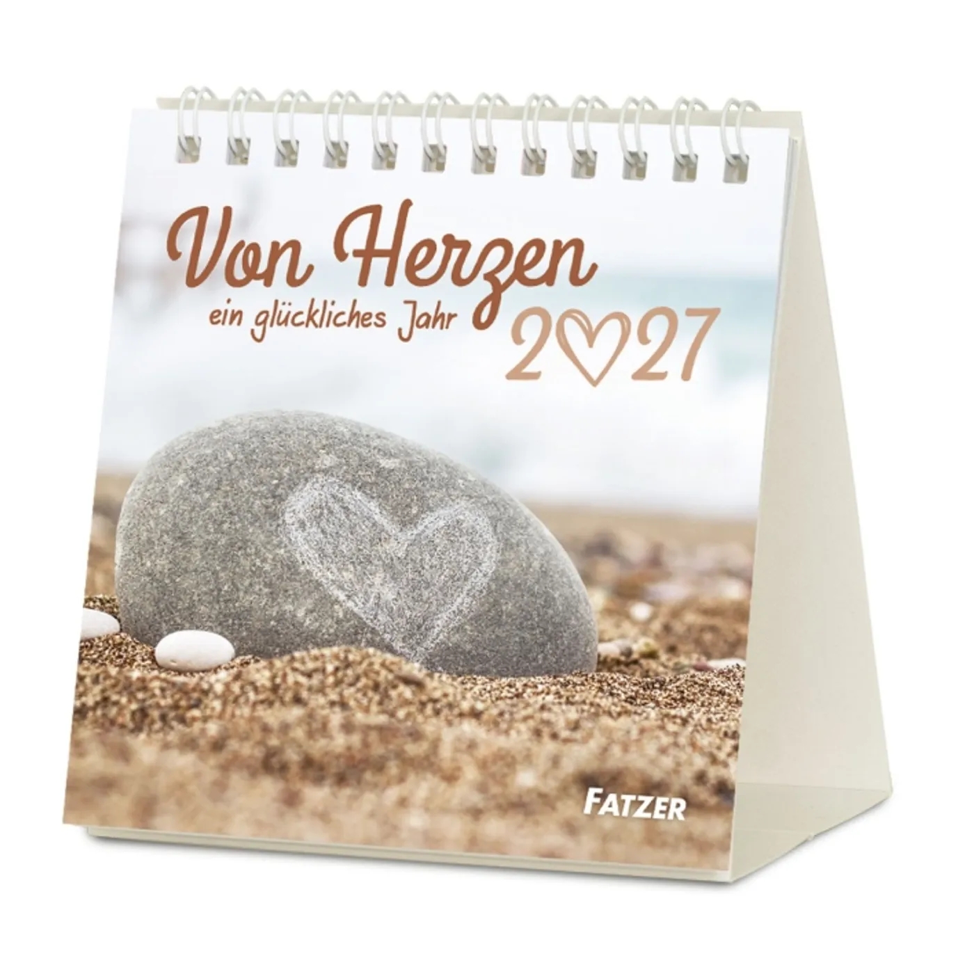 Tischkalender - Von Herzen ein glückliches Jahr 2027