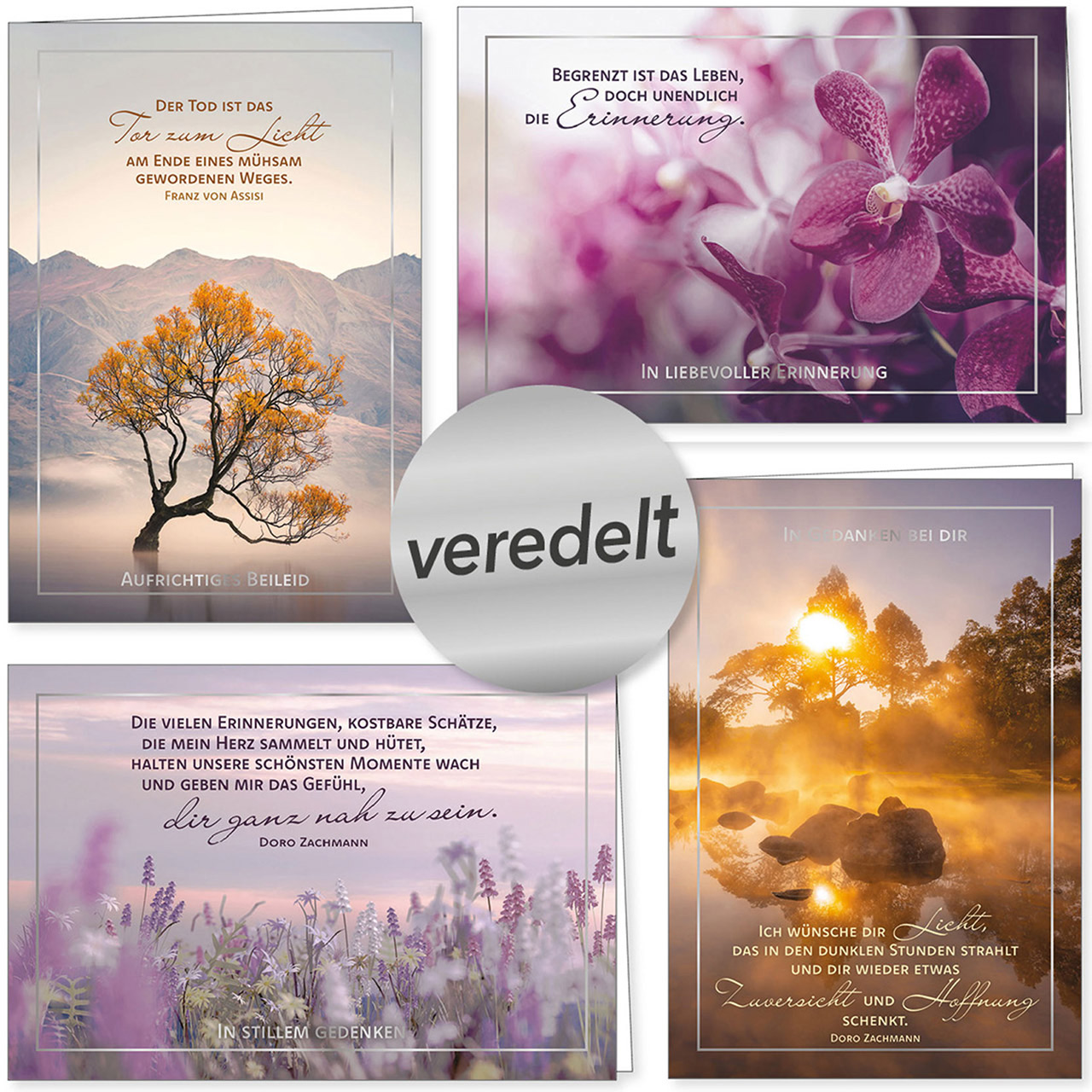 Faltkarten-Serie Trauer Faltkarten-Serie - Faltkarten-Serie Trauer - Trauerkarten