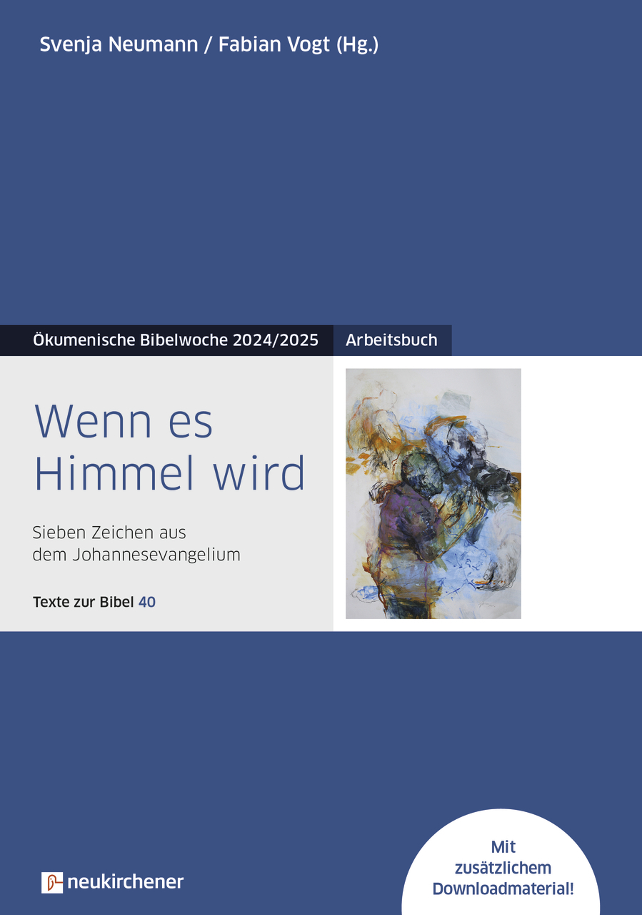 Buch - Wenn es Himmel wird (Arbeitsbuch) - Buch Blau Umarmung Menschen